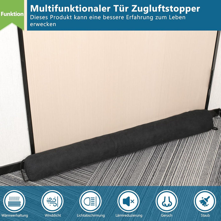 HooTown Zugluftstopper für türen, 92cm Schwerer Zugluftstopper tür Zugluftstopper Windstopper Türluf