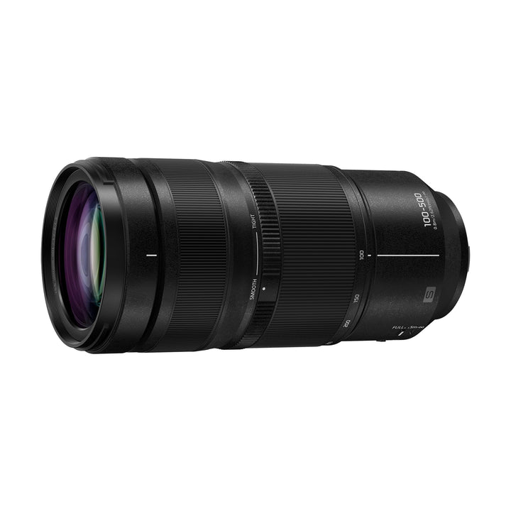 Panasonic LUMIX S-R100500E 100-500 mm F5-7.1 O.I.S. L-Mount Objektiv, Vollformat-Telezoom, 0,8 m Nah