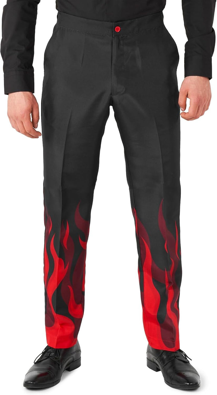 Suitmeister Herren-Weihnachtsanzug – hässliches Festtagsoutfit – bestehend aus Blazer, Hose und Kraw