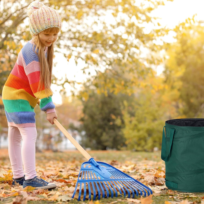 Relaxdays Laubsack selbstaufstellend, 3er-Set, Gartenabfallsack Pop-Up, 85L, Gartensack selbststehen