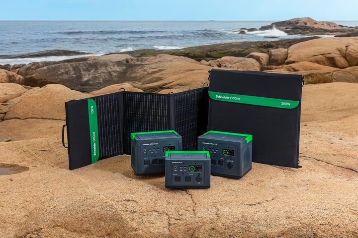 APC by Schneider Eletric OffGrid Tragbares 200-W-Solarpanel, PSP200-Solargeneratorpanel, All-in-One-