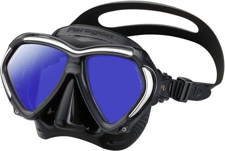 TUSA Paragon M2001SQB - Profi Tauchermaske schwarz-silber, schwarz-silber