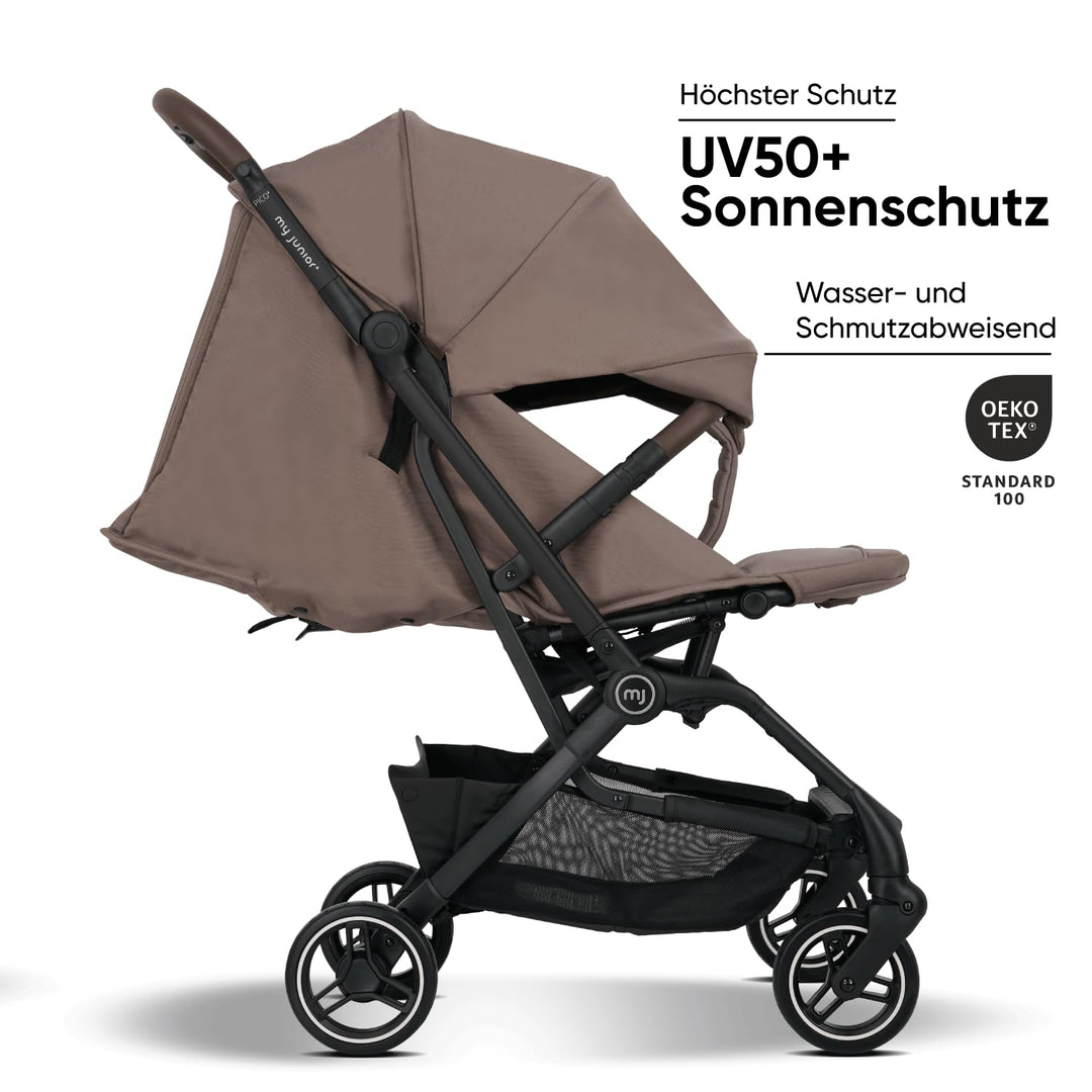 my junior® Buggy PICO² | bis 22kg | Einhand AutoFold-Klappmechanismus | Ergonomische Liegeposition n
