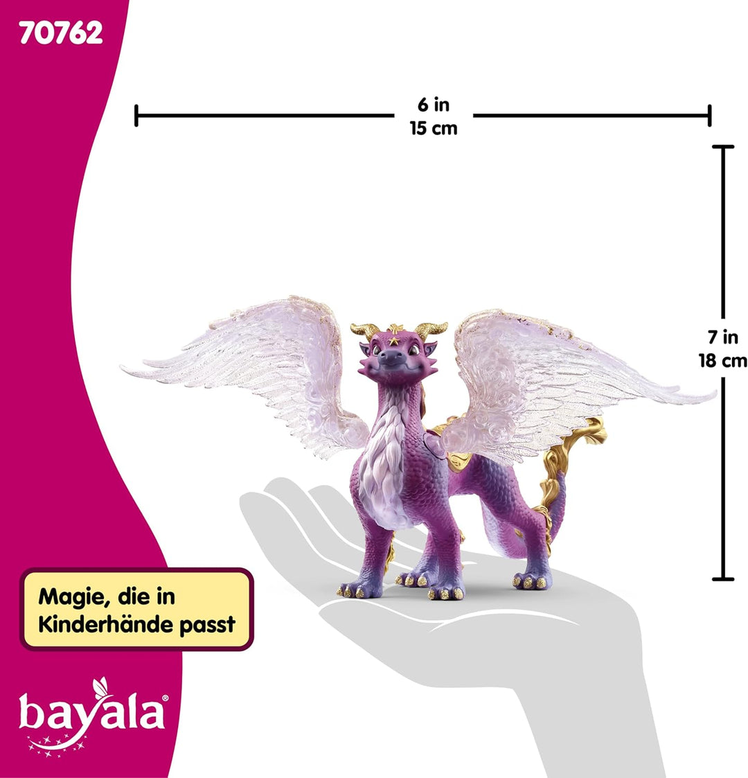 schleich BAYALA 70762 Nachtdrache - Drache Fantasievolle Mythische Drachenfigur mit Flügeln und Glit