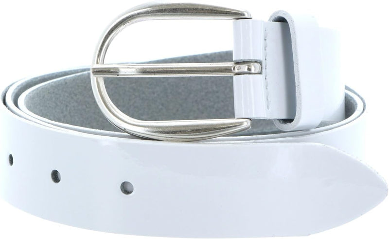 Vanzetti The Power of Patent Leather 30mm LackLeather Belt W95 White