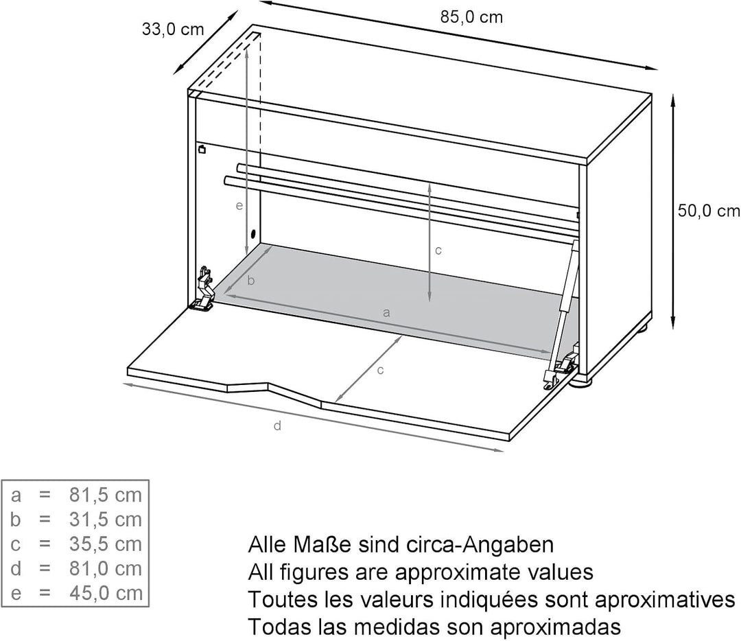 Vladon Kolmio Schuhbank, Sitzbank für 8 Paar Schuhe, Schuhregal mit Sitzfläche, Weiss matt/Grau Hoch