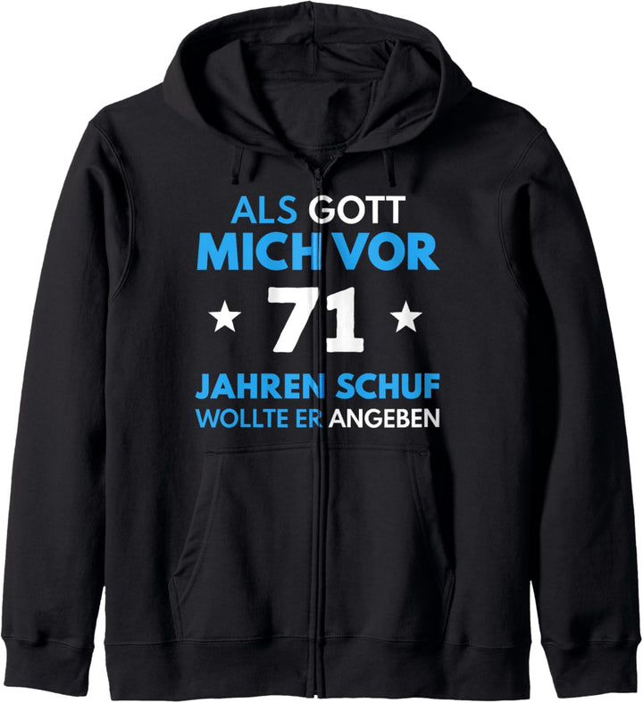 71. Geburtstag Mann Frau 71 Jahre 1953 Deko Lustig Geschenk Kapuzenjacke
