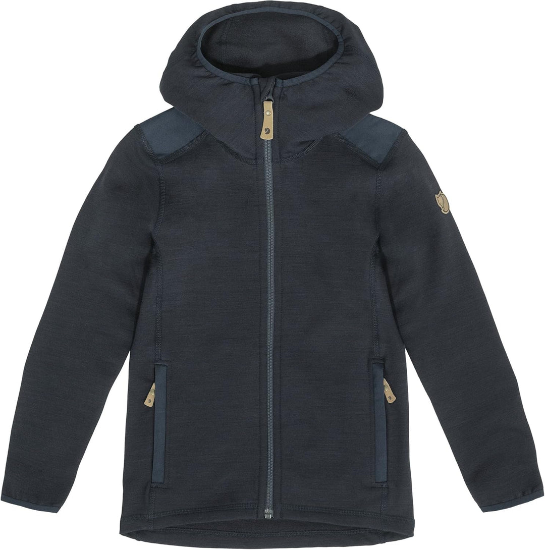 Fjällräven Unisex Kinder Keb Fleece Hoodie Sweatshirt (1er Pack) 134 Dark Navy, 134 Dark Navy