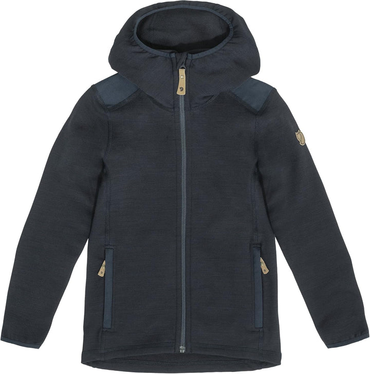 Fjällräven Unisex Kinder Keb Fleece Hoodie Sweatshirt (1er Pack) 134 Dark Navy, 134 Dark Navy