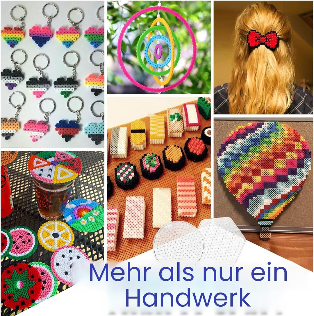 FunzBo Sicherungsperlen-Set – Perler-Perlen-Set mit 23000 5 mm Perlen für die Schmuckherstellung, 10