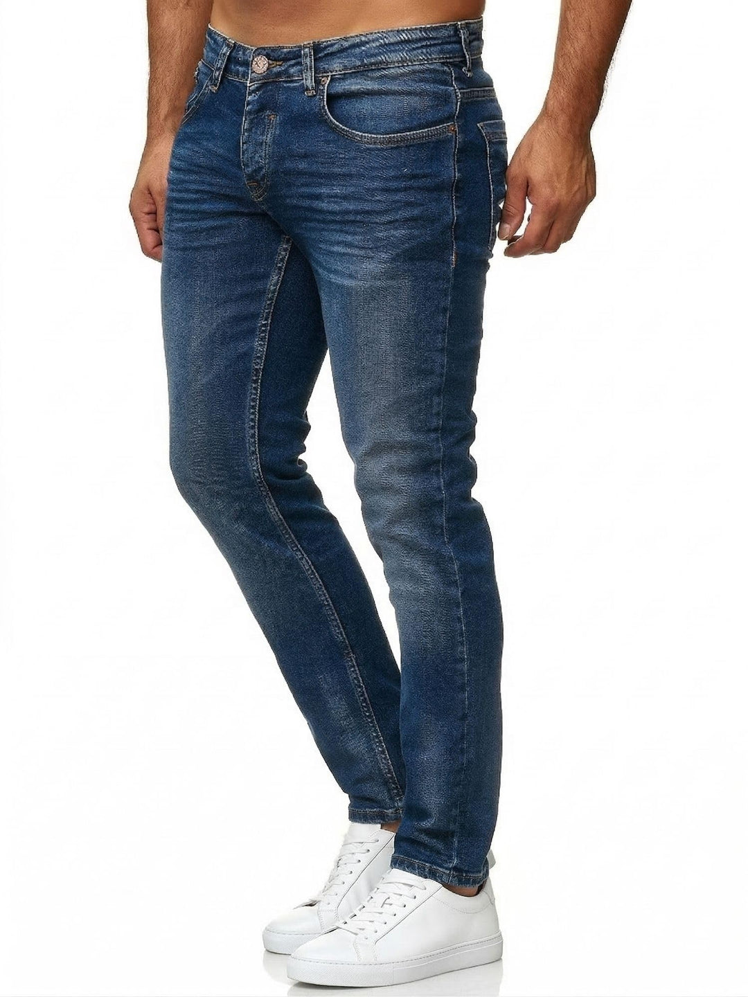 Tazzio Jeans Slim Fit Herren Jeanshose Stretch Designer Hose Denim 16533 29W / 30L Blau-1, 29W / 30L