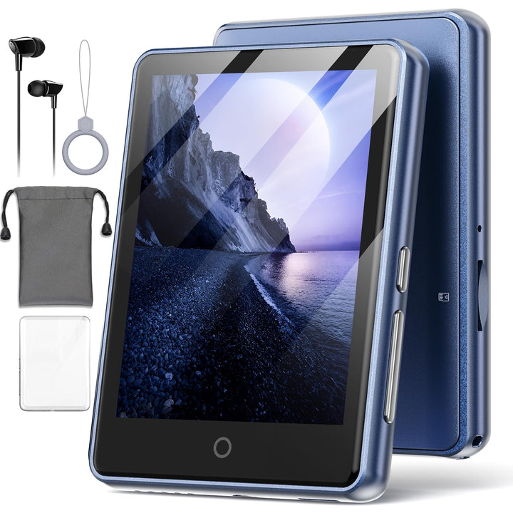 MP3 Player Bluetooth 5.3 mit 2.8 Zoll Voller Touchscreen Lautsprecher, 32GB (Unterstützt bis zu 128