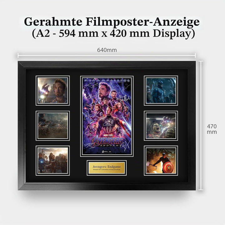 HWC Trading Avengers Endgame Robert Downey Jr Geschenke Geducktes Signiertes Autogramm Präsentations