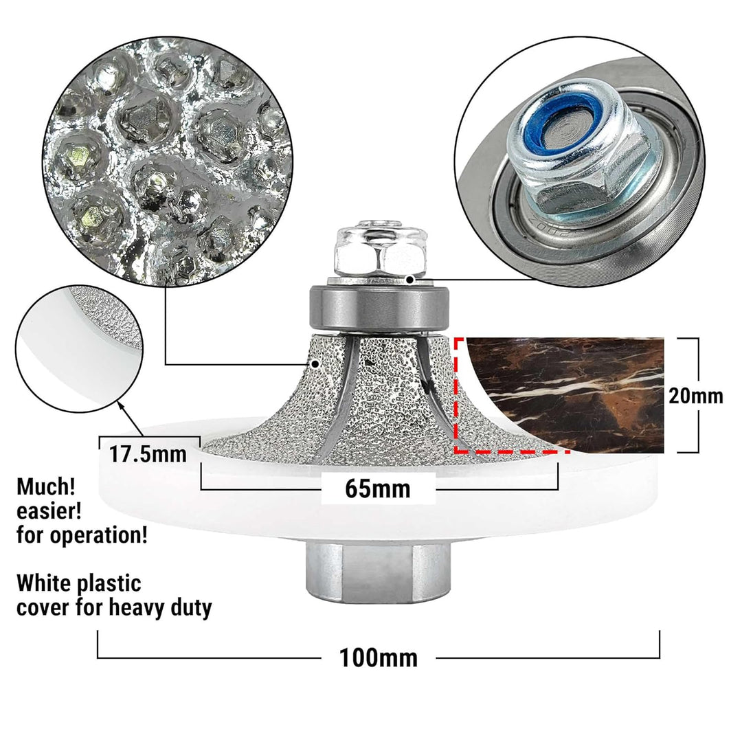 NBB Diamant-Profilscheibe Diamantfräser Fräsbohrer Trennreibahle Profilierungs-Bit für Porzellan Fli