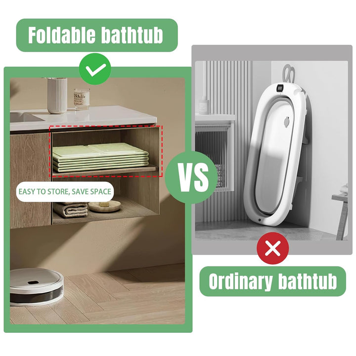 Faltbare Badewanne für Kinder, Tragbare Badewanne, Grosse Kleinkindbadewanne, Tragbares Duschbecken,