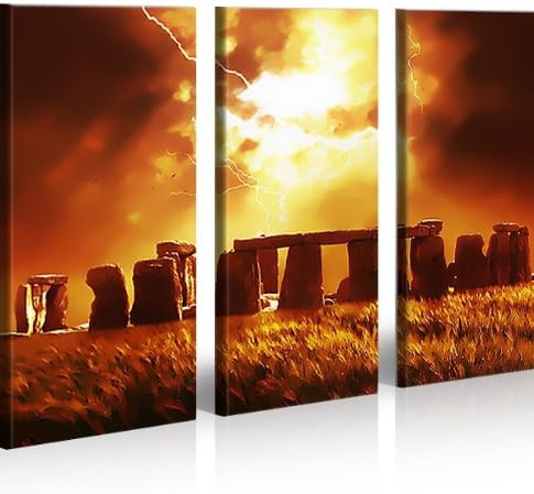 islandburner Bild Bilder auf Leinwand Stonehenge XXL Poster Leinwandbild Wandbild art up your life ®