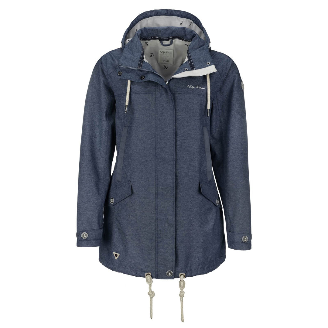 Damen Funktionsmantel Bansin - Regen-Mantel Funktionsjacke Regenjacke wasserdicht winddicht, navy me