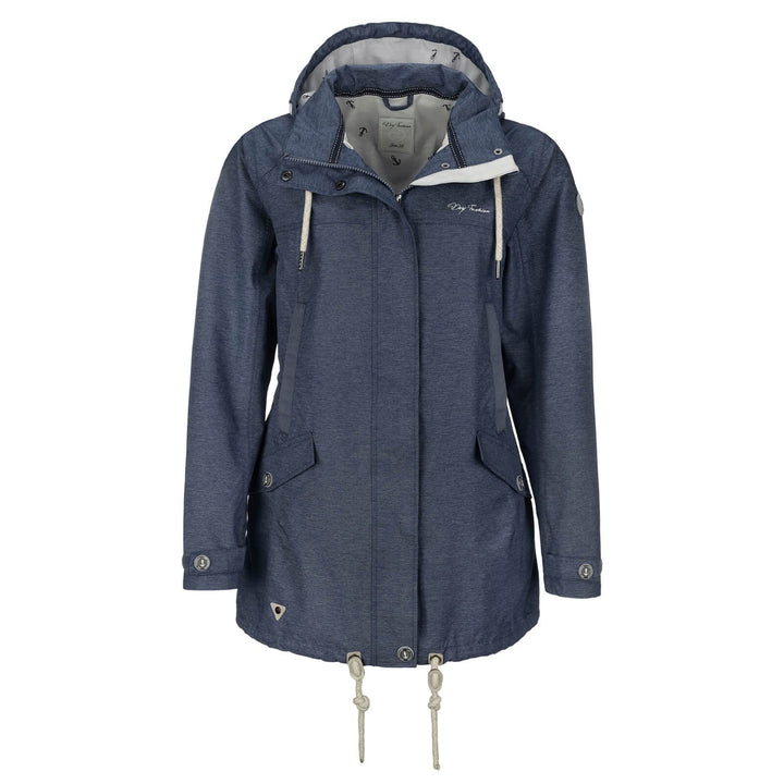 Damen Funktionsmantel Bansin - Regen-Mantel Funktionsjacke Regenjacke wasserdicht winddicht, navy me