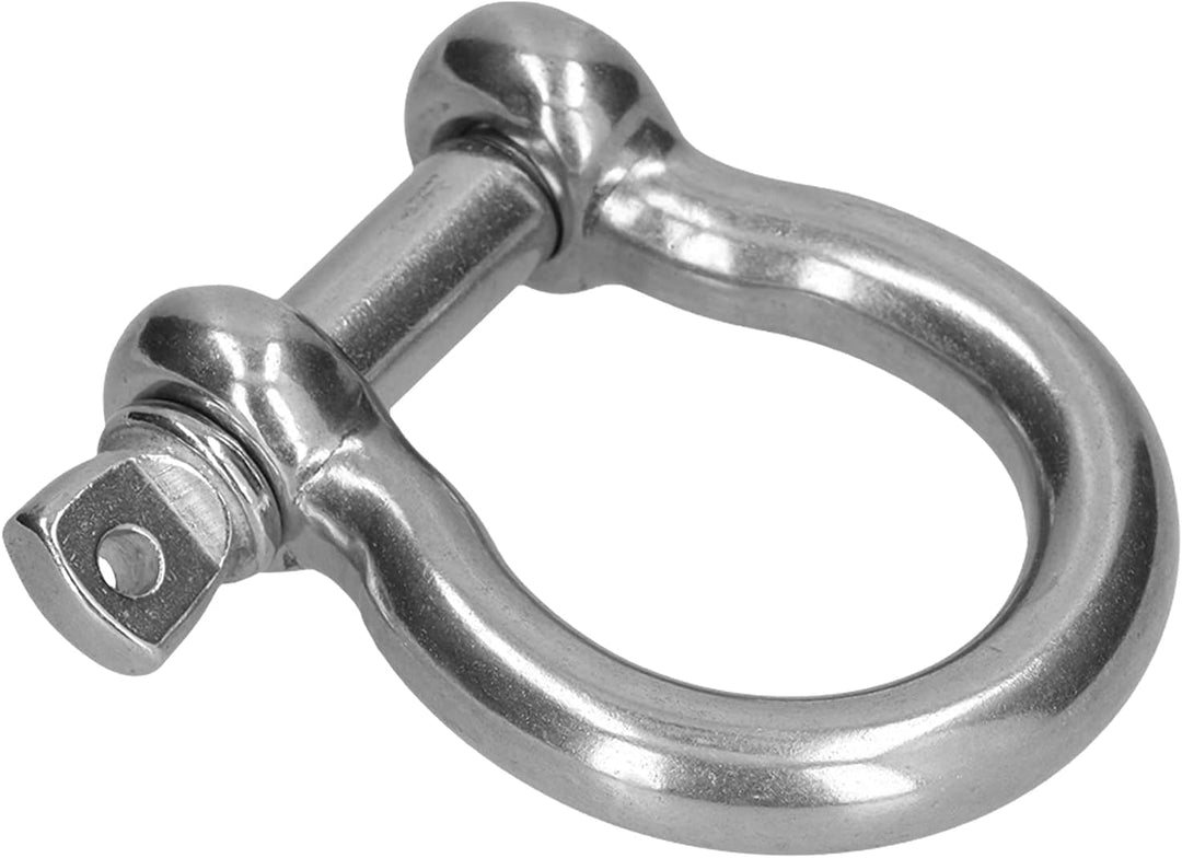YWBL-WH Schraubstift-Ankerschäkel 304 Edelstahl-Bügelschäkel Ankerschäkel D-Schäkel(10pcs M10), M 10