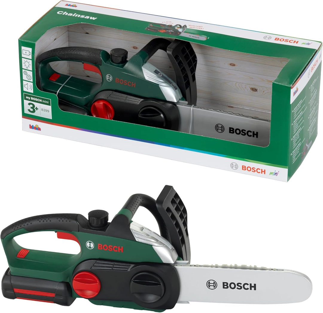 Theo Klein 8399 Bosch Kettensäge | Originalgetreue, kindgerechte Nachbildung | Batteriebetriebene Sä