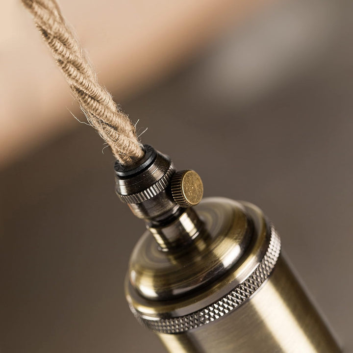 Amarcords - Textilkabel für Lampen JUTE, geflochten, Jute, 3 Meter, mit Erdung 3x0,75 - Stoffkabel m