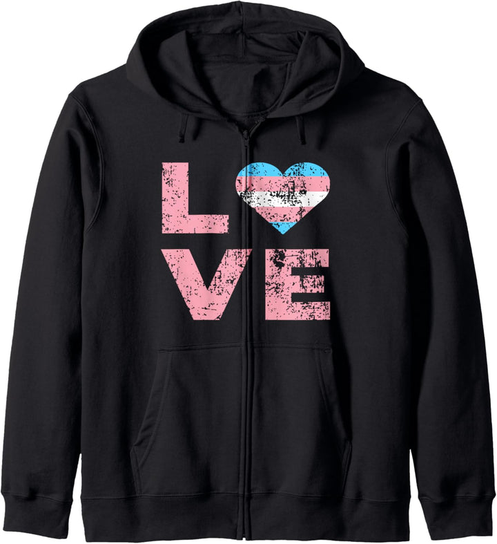 Transgender Stolz Flagge Liebe Bewusstsein Trans Kapuzenjacke