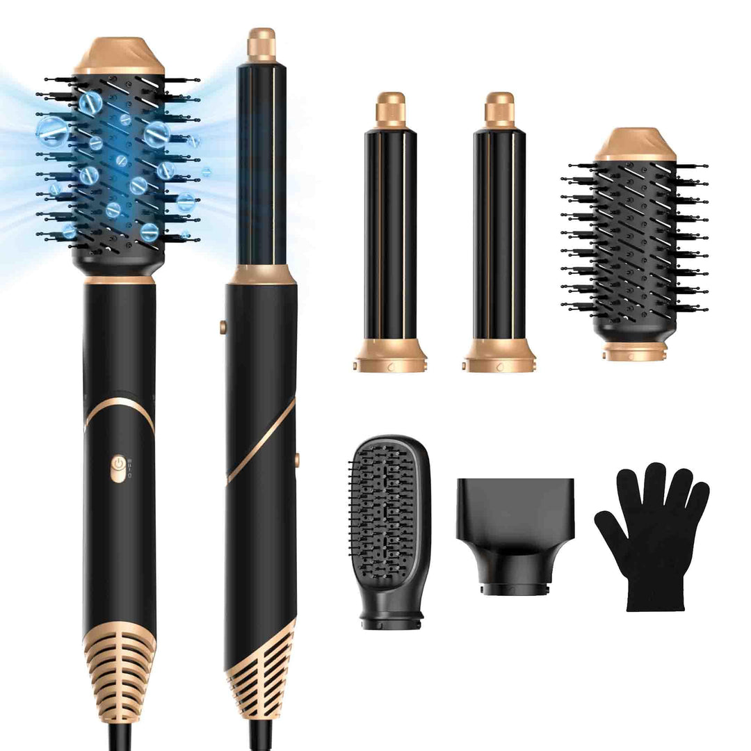 Hairstyler 5 in 1, Hair Styler Set, Airstyler 5 in 1, Haar Styler mit Automatischer Luft Lockenstab,