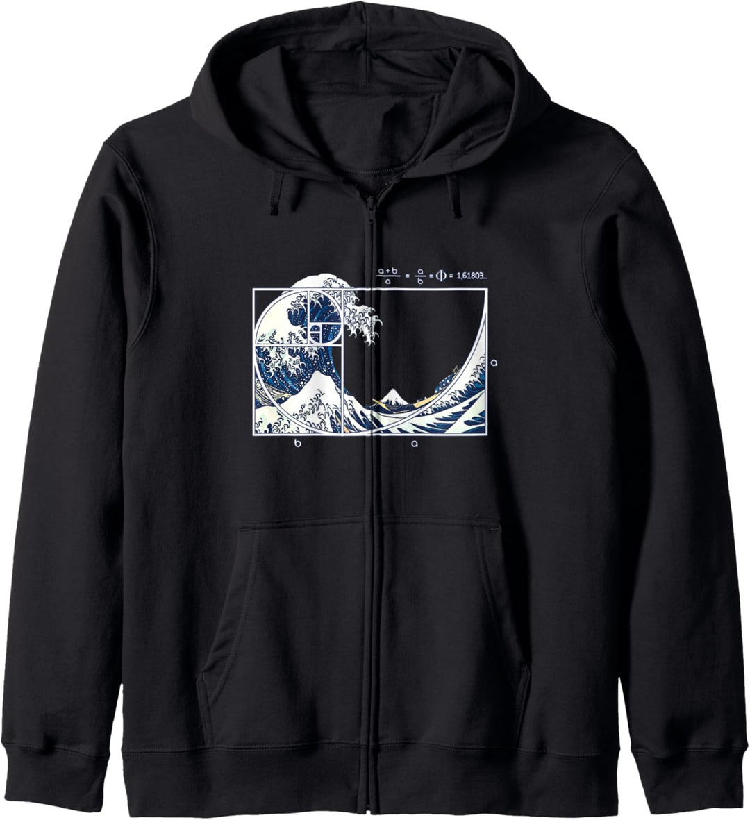 The Great Fibonacci Wave Kapuzenjacke