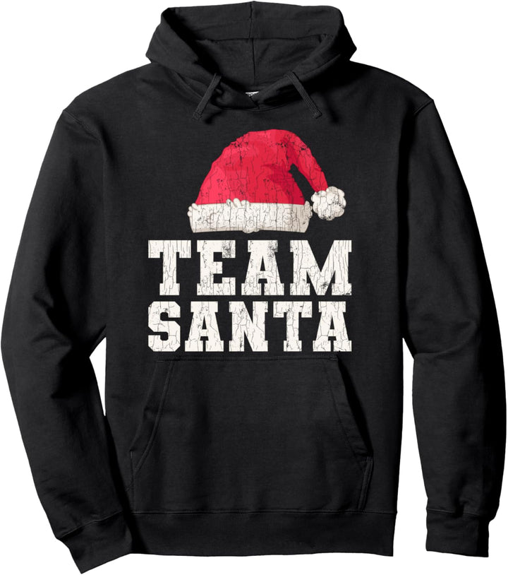 Team Santa Funny Merry Christmas Xmas Rentier Grafik Pullover Hoodie