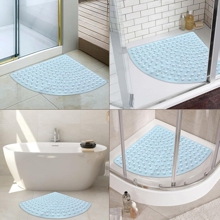 Duschmatte rutschfest Antirutschmatte Dusche 70 x 70 cm: Eckduschmatte Dreieckig Duscheinlage rutsch