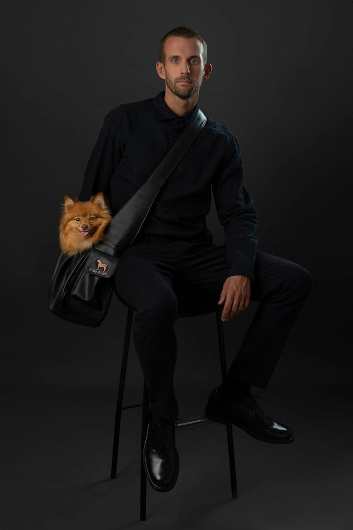 Noah &amp; Paw Hundetragetasche für Kleine Hunde bis 10kg, Hundetasche mit Verstellbarem Schultergurt, u