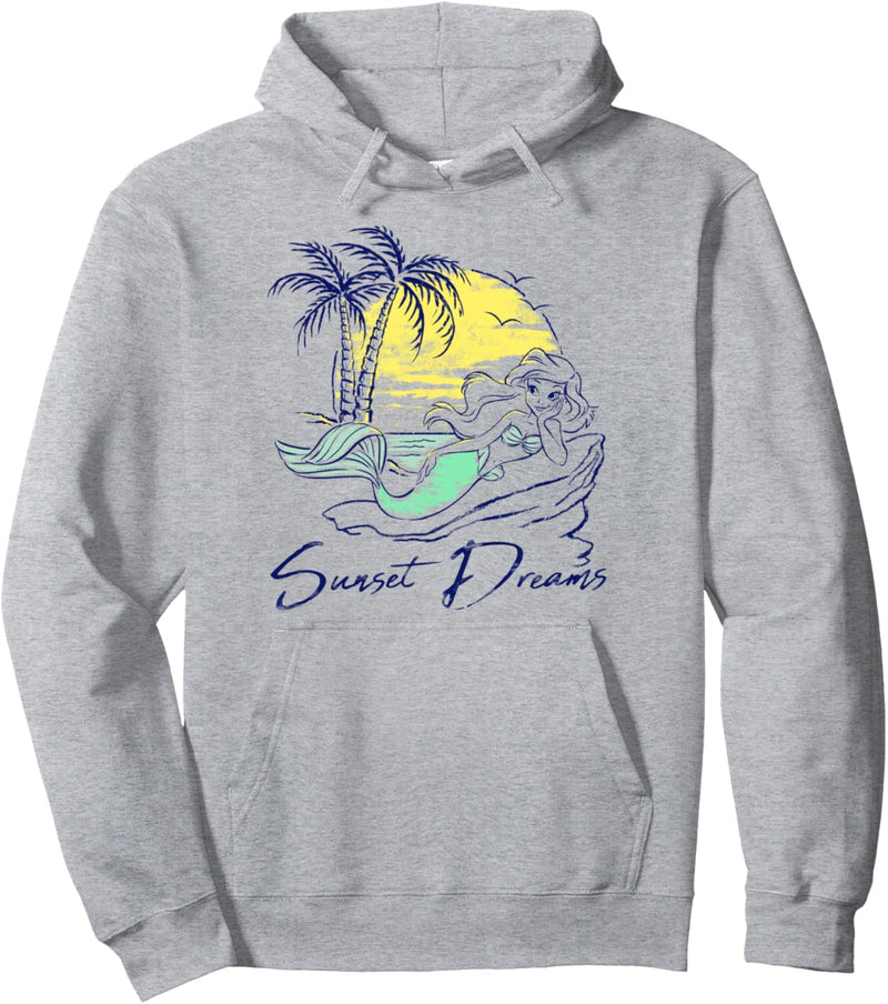 Disney The Little Mermaid Ariel Sunset Dreams Outline Pullover Hoodie