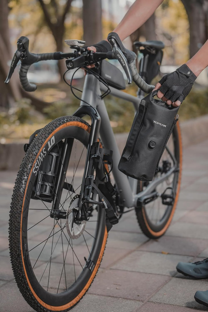 Topeak Fork DryBag Gabeltasche 4 L – wasserdichte TPU-Packtasche mit Luftablassventil, leicht & robu