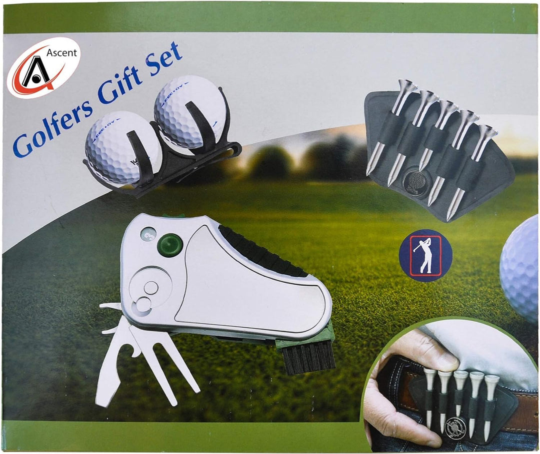 GOLFER 's Best Golf Geschenk Set: Werkzeug Reparatur - Stroke Zähler, Pitchgabel, Klampe Spanner, Cl