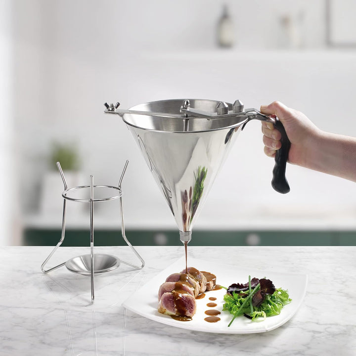 Lacor 67150 67150 Dosierlöffel, Edelstahl, Hebelsystem für einen einstellbaren Durchfluss, 2 l, Edel