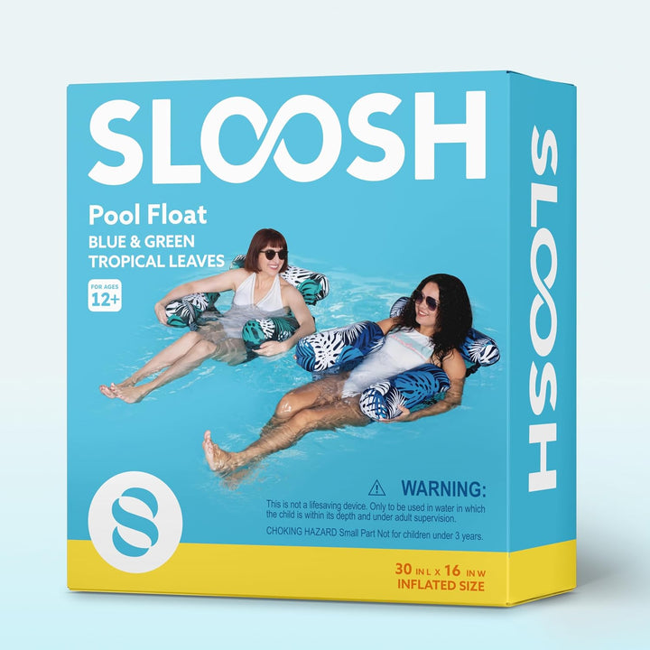 Sloosh 2 Packungen Pool Float Hängematte Stühle, Blumenmuster Wasser schwimmenden Stuhl, Aufblasbare
