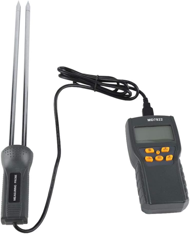 Multifunktionales Lebensmittel-Feuchtigkeitsmessgerät Abnehmbare Sonde 2% -30% Feuchtigkeit und -10~