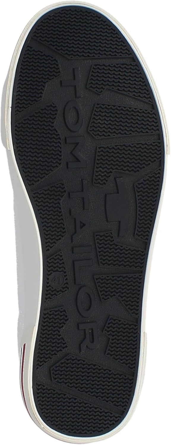 TOM TAILOR Herren 5383201 Sneaker 40 EU Weiss, 40 EU Weiß