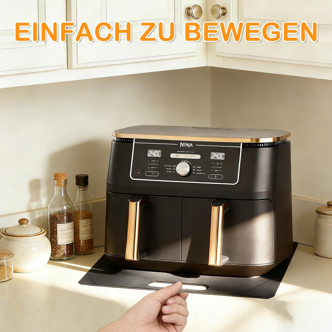 Gleitbrett für Ninja Foodi MAX Dual Zone Air Fryer –mit 360° Rollen | Stabile bewegen für Küchengerä