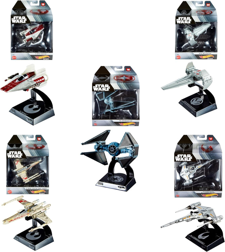 Hot Wheels Vehículo de Colección Caza Estelar de Naboo N1
