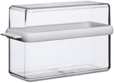 Mepal 2-tlg Vorratsdosen Frühstücks-Set Stora Weiss – Knäckebrotdose mit Kühlschrankdose – zur Aufbe
