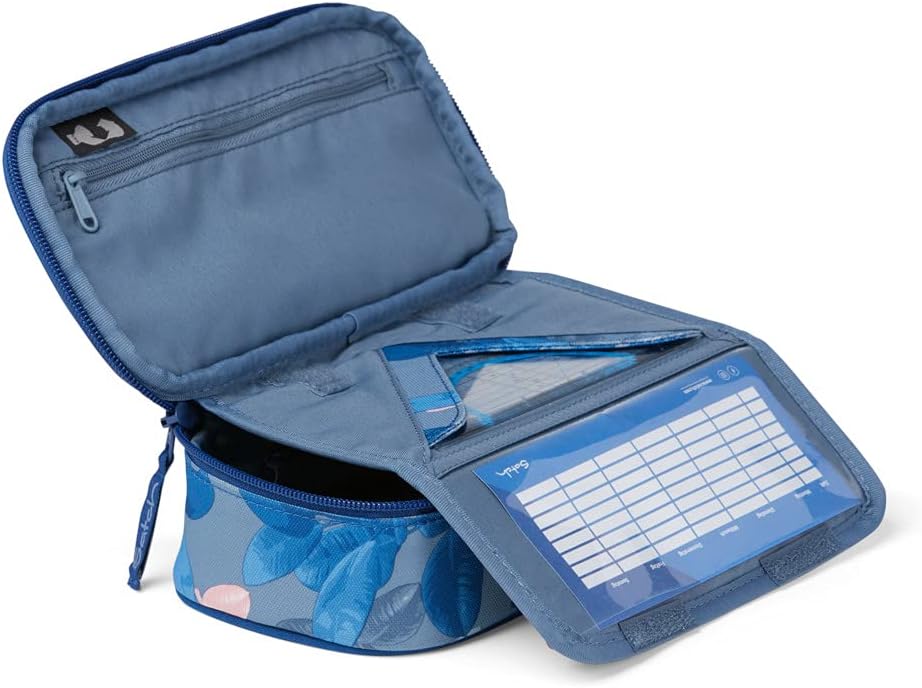satch Schlamperbox Federmäppchen extra gross inkl. Trennfach Reissverschlussfach Geodreieck Summer S