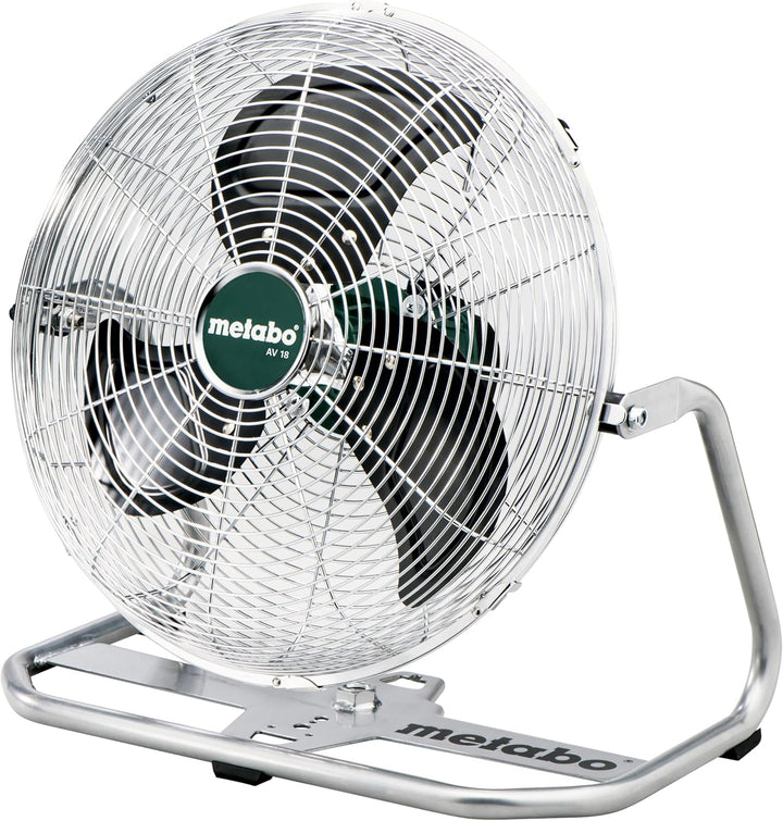 Metabo Akku-Ventilator AV 18 – 606176850 – 18 V – Ventilator mit einstellbarer Luftgeschwindigkeit u