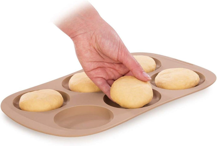 Tescoma Backform Silikon, rund Burgerbrötchen, Burgerbrötchen
