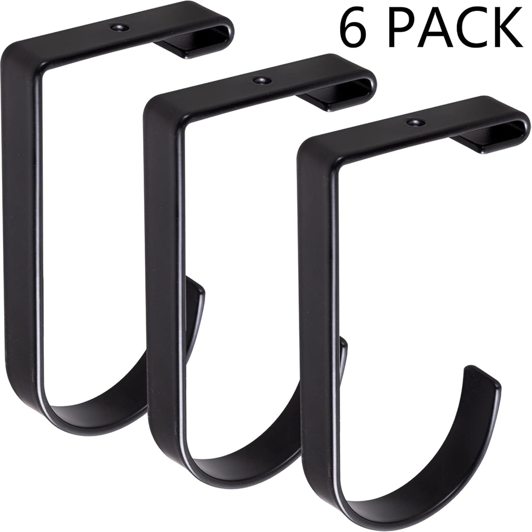 6er-Pack robuste Aufbewahrungsbox mit flachem Haken, Zubehör für Garage, Decken, Lagerregal und Wand