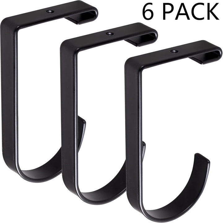 6er-Pack robuste Aufbewahrungsbox mit flachem Haken, Zubehör für Garage, Decken, Lagerregal und Wand