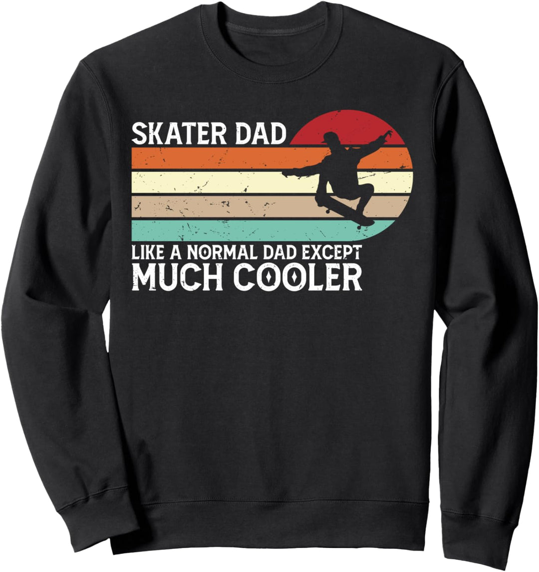 Skater Dad Skateboard Vintage Retro Skater Dad Geschenk Sweatshirt