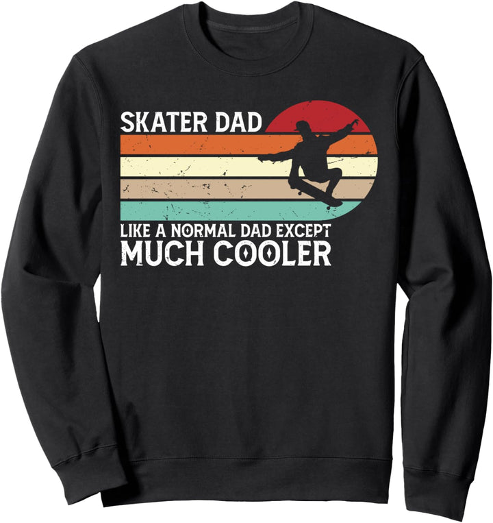 Skater Dad Skateboard Vintage Retro Skater Dad Geschenk Sweatshirt