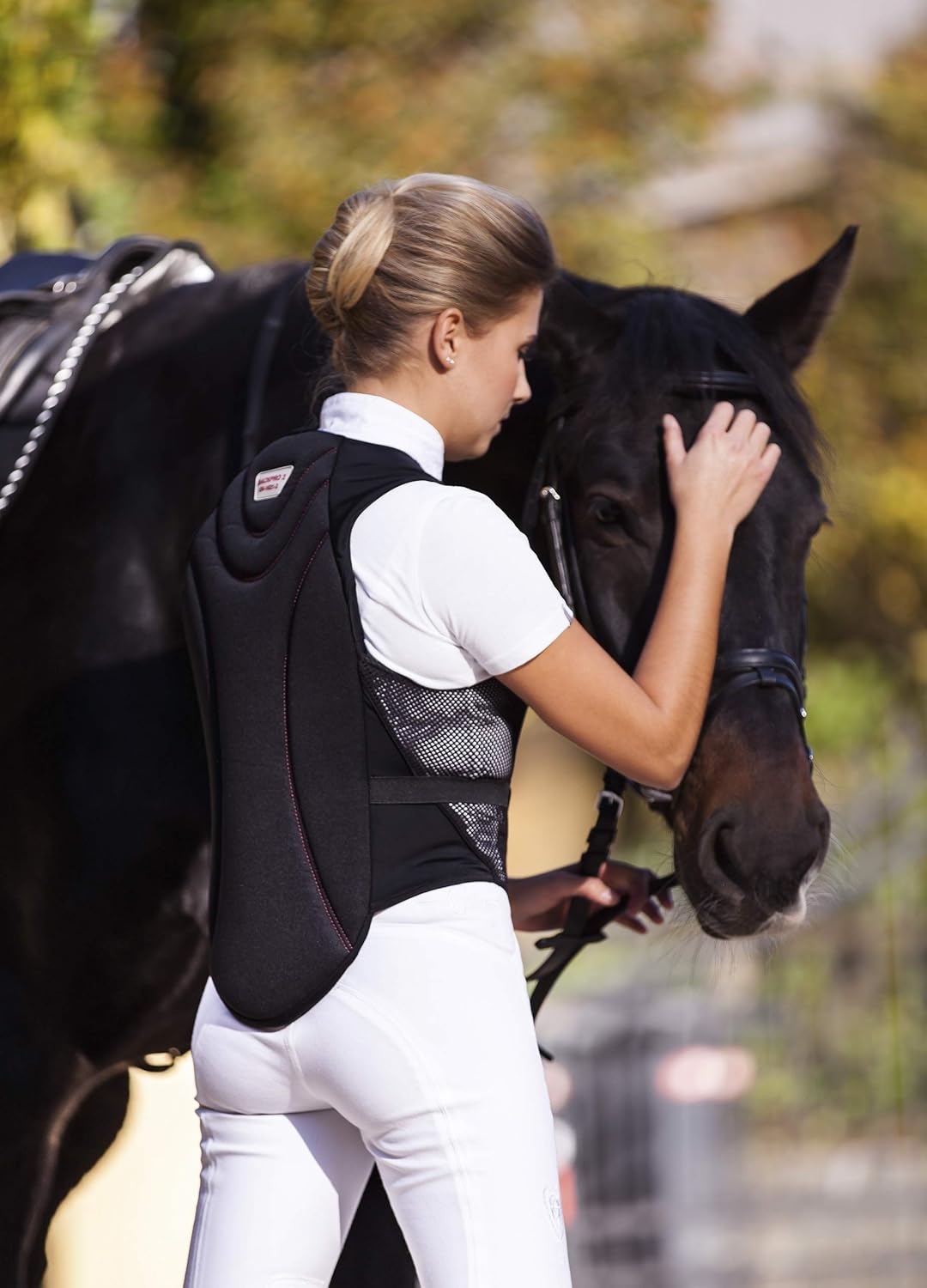 Kerbl Uni Protectosoft Rückenschutz-Weste, Schwarz, XL