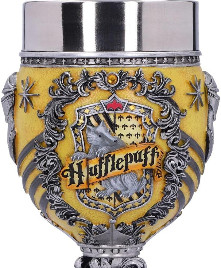 Nemesis Now Harry Potter Hufflepuff Hogwarts House Collectable Goblet, Harz, Gelb, Silber, 1.25 pico